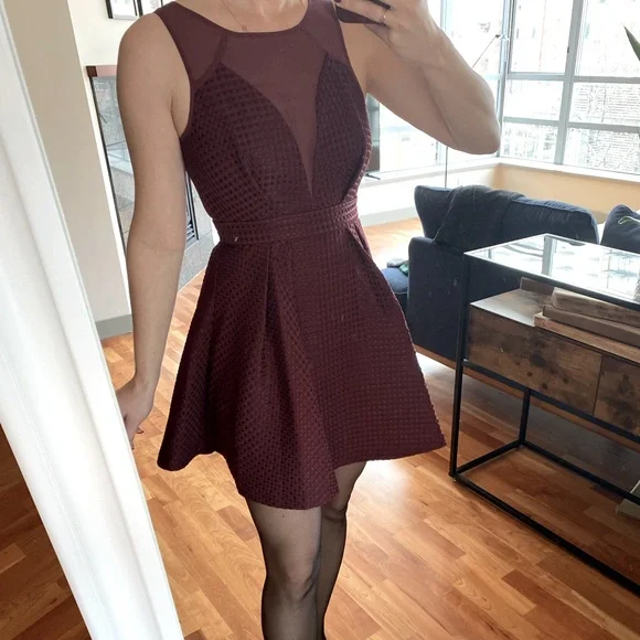 BCBGeneration | Dresses | Bcbg Sheer Short And Flirty Cocktail Dress |  Poshmark